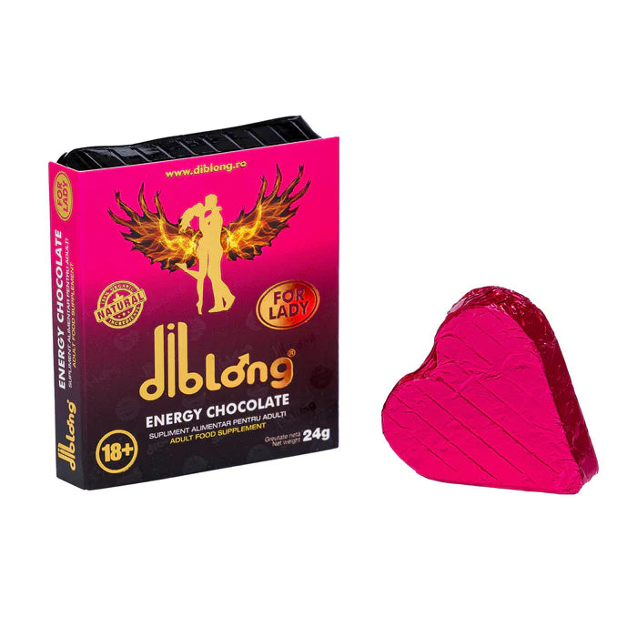 Ciocolata afrodisiac premium concentrat, DIBLONG ENERGY CHOCOLATE for MEN, pentru potenta, erectie, impotriva ejacularii, 100% natural, 24g
