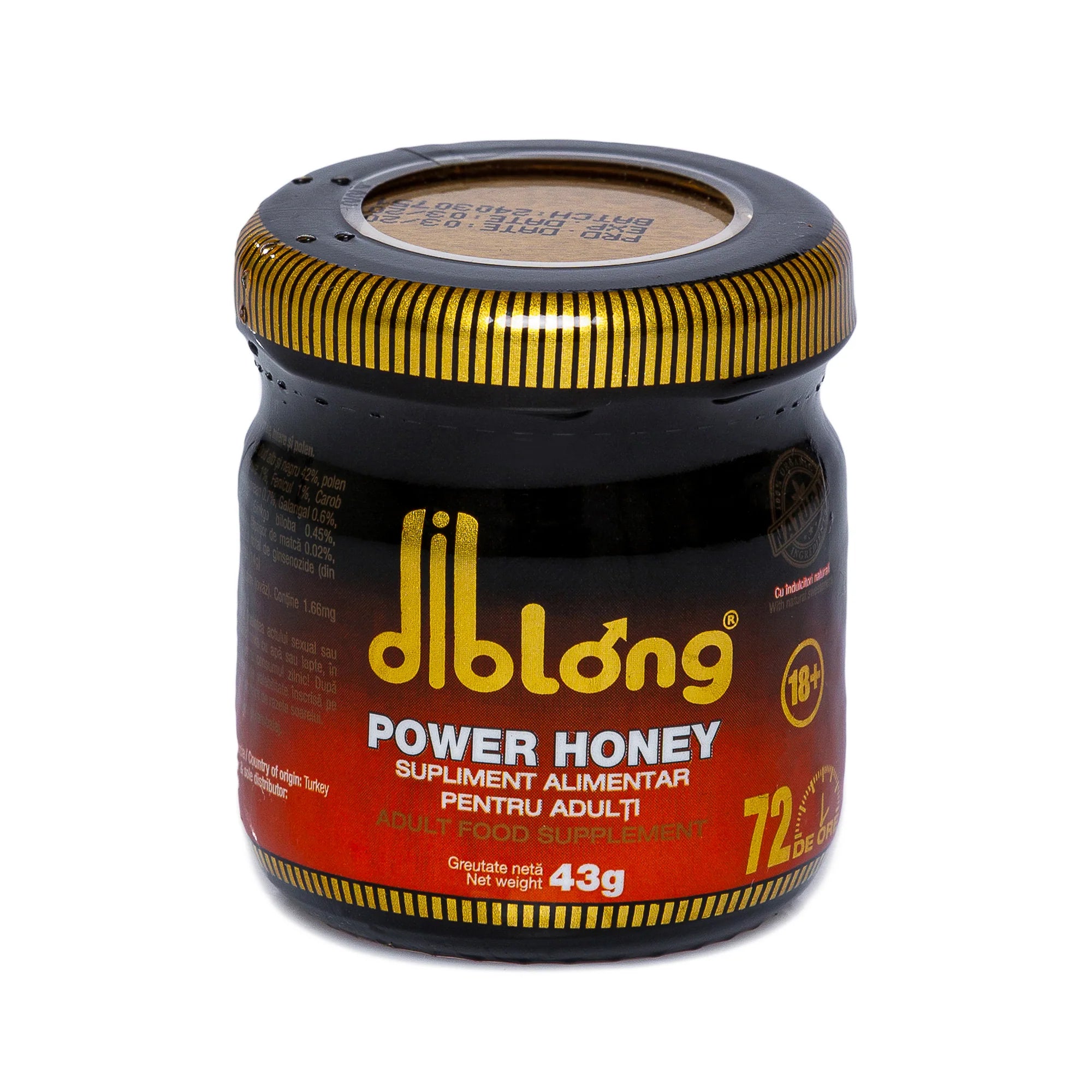 Miere afrodisiac premium concentrat DIBLONG POWER HONEY, pentru cresterea libidoului, potenta, erectie, ejaculare precoce, Unisex, 100% natural, 43 gr